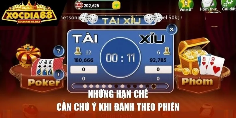 Những hạn chế cần chú ý khi đánh theo phiên